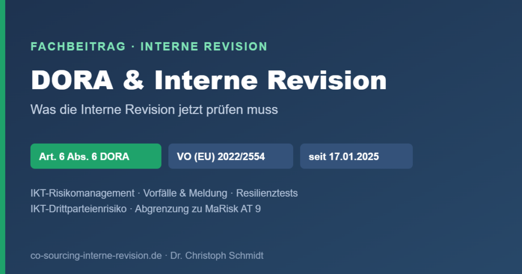 DORA Prüfung Interne Revision