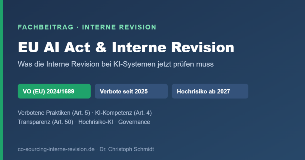 EU AI Act Interne Revision
